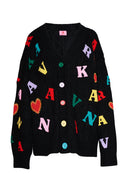 karavan fall winter 26' collection ivanna knitted cardigan black