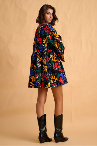 karavan clothing fashion fall winter 25 homecoming collection ivy mini dress black floral