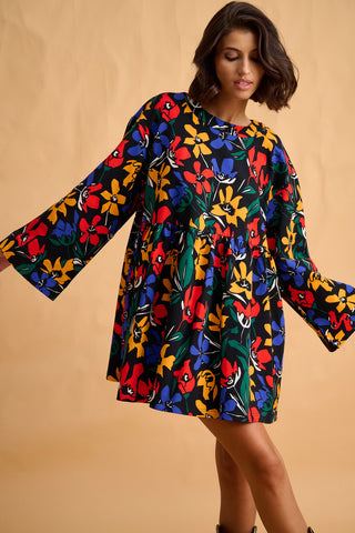 karavan clothing fashion fall winter 25 homecoming collection ivy mini dress black floral