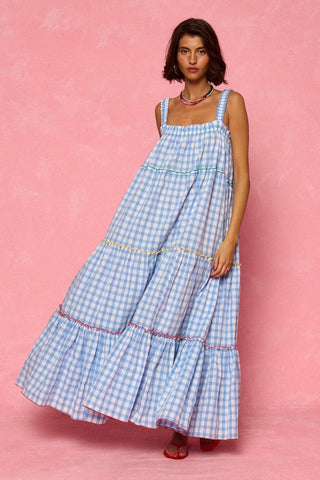 karavan clothing fashion spring summer 26 nai weekendwear collection izma dress checked ciel