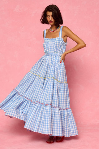 karavan clothing fashion spring summer 26 nai weekendwear collection izma dress checked ciel
