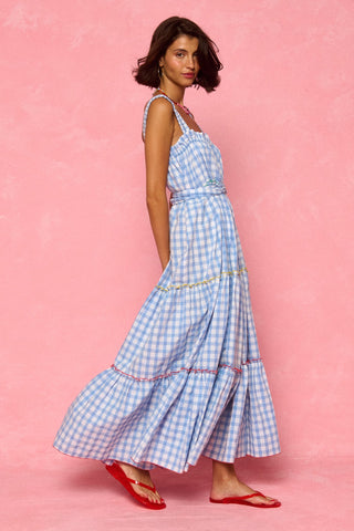 karavan clothing fashion spring summer 26 nai weekendwear collection izma dress checked ciel