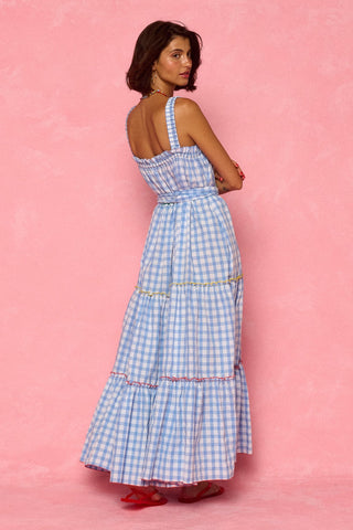 karavan clothing fashion spring summer 26 nai weekendwear collection izma dress checked ciel