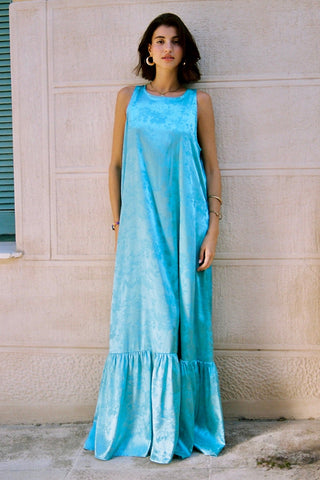karavan clothing fashion spring summer 26 nai special issue collection salma dress aqua floral