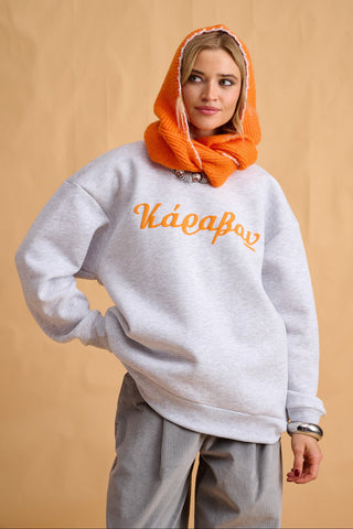 karavan clothing fashion fall winter 25 homecoming collection wanda balaclava scarf orange