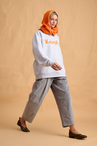 karavan clothing fashion fall winter 25 homecoming collection jasmine sweatshirt grey