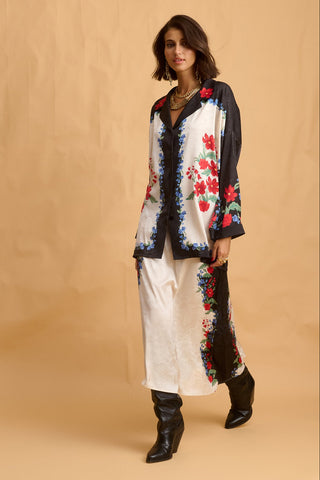 karavan clothing fashion fall winter 25 homecoming collection clover skirt ivory pixel floral