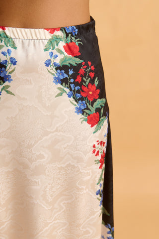 karavan clothing fashion fall winter 25 homecoming collection clover skirt ivory pixel floral