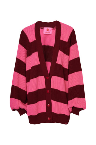 karavan clothing fashion fall winter 25 homecoming collection janice cardigan pink bordeaux