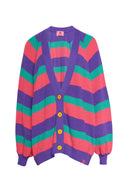 karavan fall winter 26' collection janice knitted cardigan pastel lines