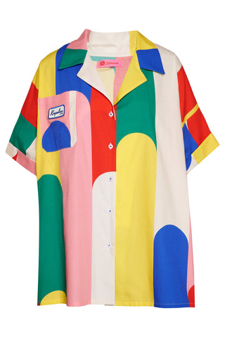 karavan clothing fashion spring summer 26 nai collection janna shirt multicolor block stripes