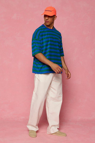 karavan clothing fashion spring summer 26 men nai collection mason tee green blue lines