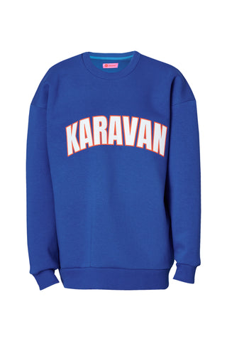 karavan clothing fashion fall winter 25 homecoming collection jasmine sweatshirt blue