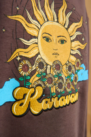 karavan clothing fashion fall winter 25 homecoming collection jasmine sweatshirt brown