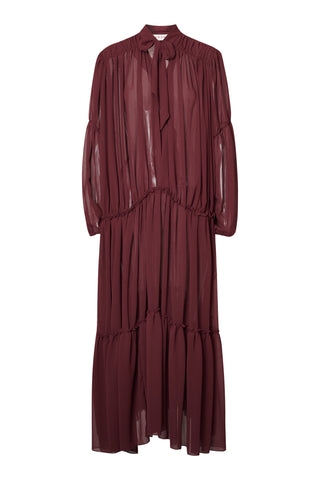 karavan clothing fashion fall winter 25 homecoming krvn collection joanna dress bordeaux