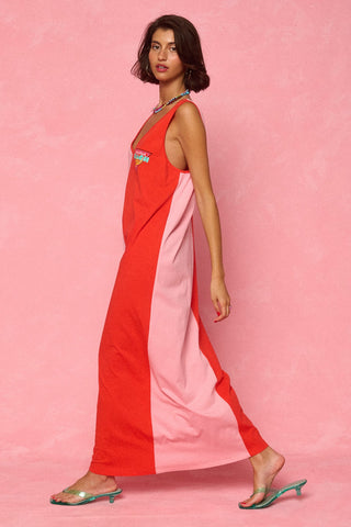 karavan clothing fashion spring summer 26 nai weekendwear collection jodie dress tomato red pink