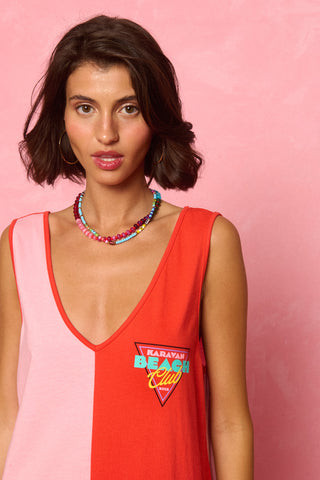karavan clothing fashion spring summer 26 nai weekendwear collection jodie dress tomato red pink