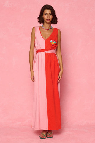 karavan clothing fashion spring summer 26 nai weekendwear collection jodie dress tomato red pink