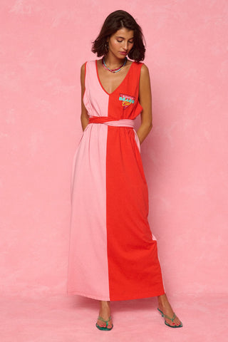 karavan clothing fashion spring summer 26 nai weekendwear collection jodie dress tomato red pink