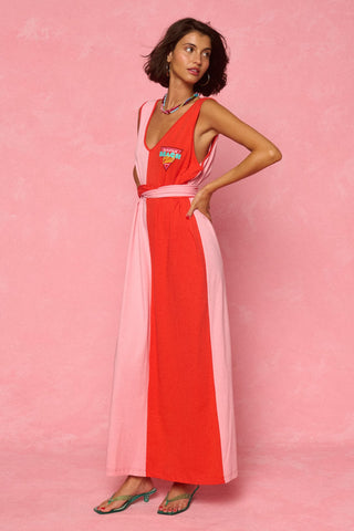 karavan clothing fashion spring summer 26 nai weekendwear collection jodie dress tomato red pink