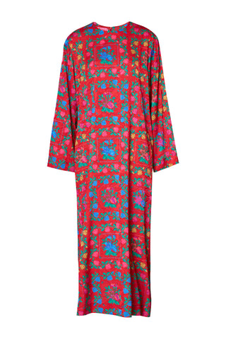 karavan clothing fashion fall winter 25 homecoming collection jolene dress pixel floral red