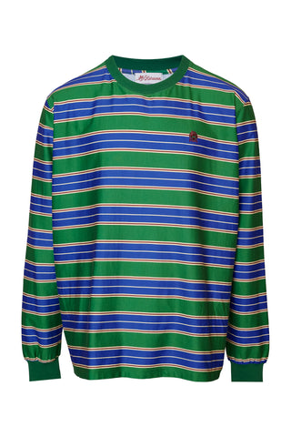 karavan clothing fashion fall winter 25 homecoming men collection jordi longsleeve green blue stripes