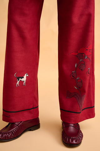 karavan clothing fashion fall winter 25 homecoming collection brielle rousers icons bordeaux