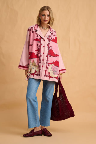 karavan clothing fashion fall winter 25 homecoming collection fernanda knitted bag bordeaux