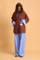 karavan clothing fashion fall winter 25 homecoming homeware collection checked red robe