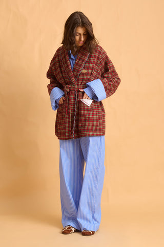 karavan clothing fashion fall winter 25 homecoming homeware collection checked red robe