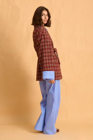 karavan clothing fashion fall winter 25 homecoming homeware collection checked red robe