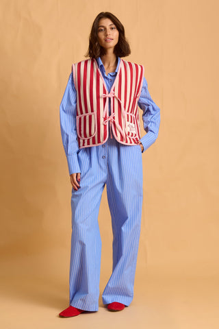 karavan clothing fashion fall winter 25 homecoming homeware collection vest padded pink double face