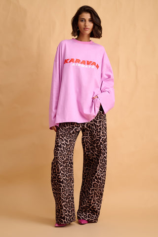 karavan clothing fashion fall winter 25 homecoming collection imani trousers leopard