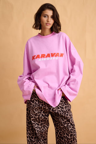 karavan clothing fashion fall winter 25 homecoming collection jutte longsleeve pink