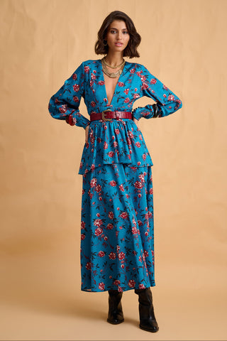 karavan clothing fashion fall winter 25 homecoming collection kasumi dress petrol roses