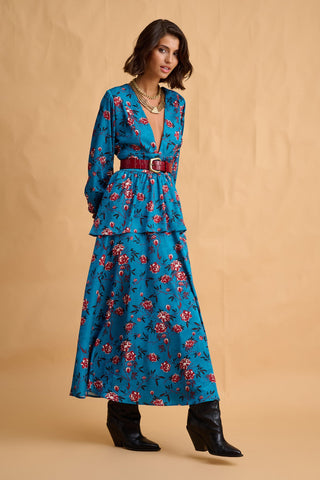 karavan clothing fashion fall winter 25 homecoming collection kasumi dress petrol roses