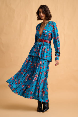 karavan clothing fashion fall winter 25 homecoming collection kasumi dress petrol roses