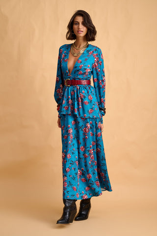 karavan clothing fashion fall winter 25 homecoming collection kasumi dress petrol roses