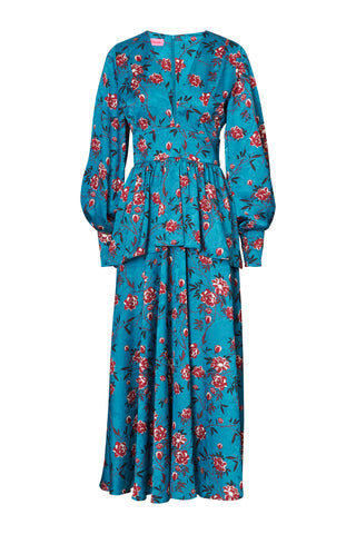 karavan clothing fashion fall winter 25 homecoming collection kasumi dress petrol roses