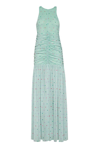 karavan clothing fashion spring summer 26 nai collection kathrin dress polka aqua