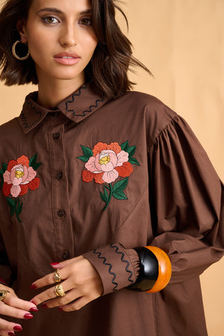 karavan clothing fashion fall winter 25 homecoming collection kesha mini dress brown