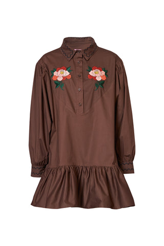 karavan clothing fashion fall winter 25 homecoming collection kesha mini dress brown