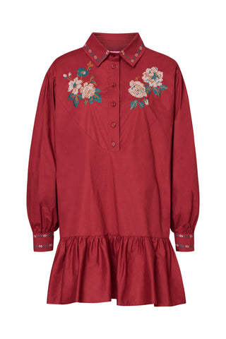 karavan clothing fashion fall winter 25 homecoming collection kesha mini dres red