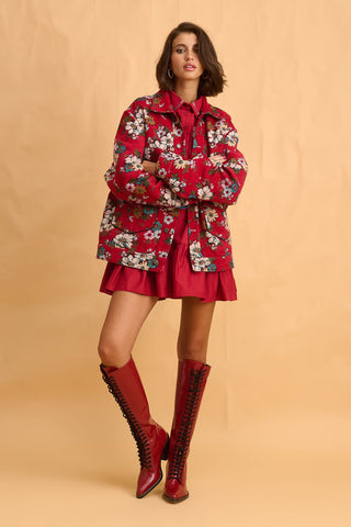 karavan clothing fashion fall winter 25 homecoming collection kesha mini dres red