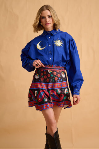 karavan clothing fashion fall winter 25 homecoming collection kinga shirt blue