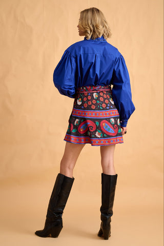 karavan clothing fashion fall winter 25 homecoming collection kinga shirt blue