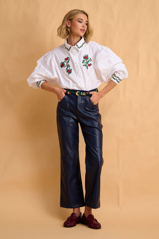 karavan clothing fashion fall winter 25 homecoming collection kinga shirt white