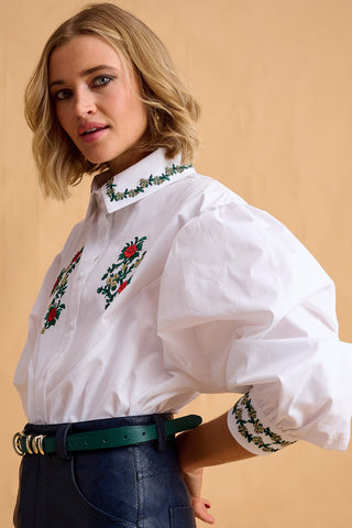 karavan clothing fashion fall winter 25 homecoming collection kinga shirt white