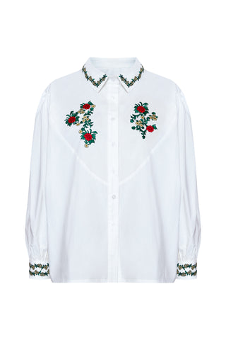 karavan clothing fashion fall winter 25 homecoming collection kinga shirt white