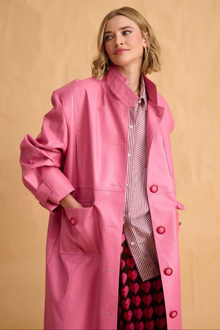 karavan clothing fashion fall winter 25 homecoming collection kirby coat pink